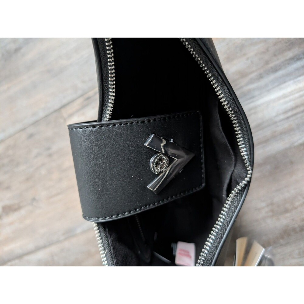 Valentino Orlandi BLACK Crescent Shoulder Bag & Coin Pouch NWT MSRP $240 - Picture 3 of 7
